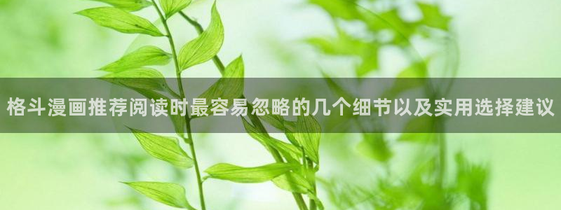 漫画岛日漫:格斗漫画推荐阅读时最容易忽略的几个细节以及实用选择建议